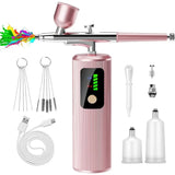 Airbrush Kit with Compressor 48PSI HighPressure NonClogging Air Brush Set Cordless Rechargeable with 0.3mm
