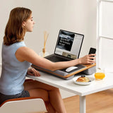 Lap Desk Fits up to 17 inches Laptop Desk, Built in Mouse Pad amp Wrist Pad for Notebook, Laptop, Tablet, Lap Stand with Tablet,