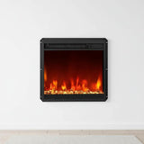 18 Inch Recessed Electric Fireplace Insert with Multi-Color Flame