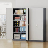 Metal Storage Cabinet, 72" Garage Cabinet with Doors and Shelves Lockable Steel Multifunctional Cabinets