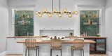 Mid Century Modern Chandelier 16-Lights Sputnik Chandelier 54in Chandelies