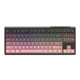 MAMBASNAKE x FREEWOLF M87 75% Wireless Membrane Keyboard  Silent Rainbow Backlit Bluetooth