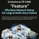 TP-LINK WIFI6 Dual Band AX3000 Wireless Router 5G Mesh Networking AP