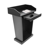 Wooden Podium Sturdy Durable Naturally Church Pulpit Height 37.5" For Classroom Church & Office