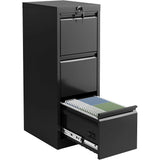 Lateral File Cabinet 3 Drawer, Metal Filing Cabinet with Lock & Keys