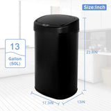 Trash Can 13 Gallon Trash Can Kitchen Automatic, Motion Sensor & Touch-Free