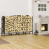5.3ft Firewood Rack with Cover for Outdoor Fireplace Log Storage
