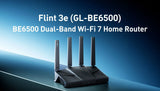 GL.iNet GL-BE6500 (Flint 3e) Dual-band Wi-Fi 7 Home Router 5× 2.5G Ports