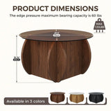 Minimalist Modern Circle Coffee Table For Living Room, Apartment, Office