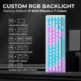 60% Mechanical Gaming Keyboard with QMK/VIA, Topographic Design