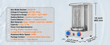 SucceBuy Shawarma Grill Machine13 lbs Chicken Shawarma Cooker Gas Vertical Broiler Gyro Rotisserie Oven Doner Kebab for Home