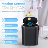3 Pack 5 Gallon Bathroom Trash Can with Lid, Automatic Motion Sensor Trash Can