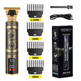 T9 LCD Electric Hairdresser Oil Shaving Head Electric Pusher Carving Electric Pusher Clipper Hair Precision