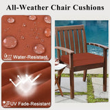Outdoor Chair Cushions Set of 2 for Patio Furniture 19x19x4 Inch Waterproof Patio