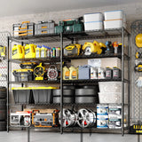 Heavy Duty Storage Shelves 4/5 Tiers Metal Shelving Unit Adjustable Organization Pantry Shelves for Kitchen