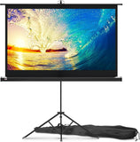 60' Projector Screen / Stand for Indoor Outdoor Movie and Office Presentation
