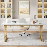Executive Desk,Large Computer Desk, Modern Office Desk Conference Table Meeting Room Table