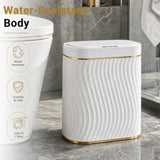Bathroom Trash Can with Lid, 5 Gallon Automatic Touchless Garbage Can, Motion Sensor Smart Trash