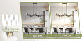 11-Light Linear Chandelier Bubble Chandelier Height Adjustable Chandeliers for Dining