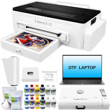 DTF Printer with free laptop L1800 Printhead and Oven bundle highspeed for A3 30cm Clothes Inkjetd with PET Fil