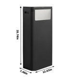 8 Gallon Tall Trash Can with Press Top Lid, Soft-Close Odor-Sealing Garbage Bin for Kitchen