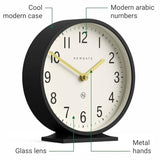 Modern Classic Round Mantel Clock Contemporary Style for Mantel Desk