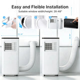10000 BTU Portable AC with Cool, Dehumidifier,for Rooms Up to 450 Sq. Ft.,