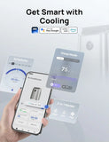 Portable 14000 BTU Floor AC with Fan, Dehumidifier, Smart Control, 24H Timer