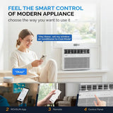 8000 BTU Inverter Window Air Conditioner with Heater amp WiFi with Remote