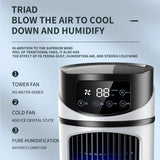 Portable Air Conditioner Desk Fan, Quiet Electric Fan for Home Office