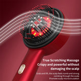 Electric Vibration Massage Comb Red Light Hair Growth Massage Scalp Brush Anti Hair Loss Liquid