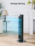 30 Inch Oscillating Tower Fan with 3 Speed Settings and Auto-off Timer