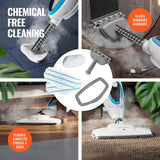 PurSteam 10-in-1 Steam Mop w/ Detachable Handheld Steam Cleaner for Tile