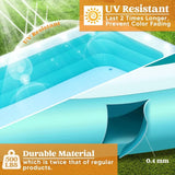 JOYFY Full-Sized Inflatable Swimming Pool 125x 68x 22 inch with Seats