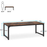Tribesigns Modern Computer Desk 70.8 inch Large Executive Office Desk