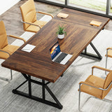 Tribesigns 70.8-Inch Executive Desk, Large Computer Office Desk Workstation