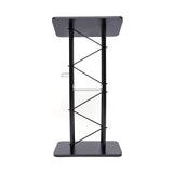 Ergonomic Curved Podium Floor-Standing Pulpit Lecture Podium