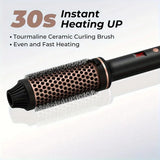 Valentine Gift Hair Curler Straightener Electric Hair Brushes Hot Comb Professional Curling Iron Heated