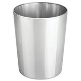 Round Metal Small Recycle Trash Can Wastebasket, Garbage Container Bin for Bathrooms