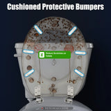 Beautiful Resin Toilet Seat Cover Stainless Steel Slow Down