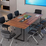 8ft Large Conference Table with Grommet, Stability Features, Ideal for Meetings