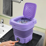 Portable Foldable Washing Machine for Travelers Students Apartment Use Lightweight Durable Material