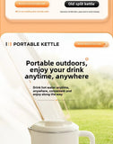 Travel Folding Kettle Outdoor Portable Small Folding Kettle 304 Stainless Steel Electric Kettle