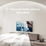 ULTIMEA 5.1ch Soundbar w/ Dolby Atmos, 5.25" Wired Subwoofer APP Control