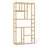 71” 5 Tier Tall Bookshelf w/ Open Storage Shelves, Metal Frame for Bedroom Office