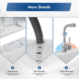 Versatile Laundry Sink – Strong Load-Bearing Capacity, Quick Installation, Classic Gray Look,