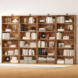 IRONCK 6-Tier Bookcase Set of 2, 70" Height Floor Standing Display Storage Shelves for Home