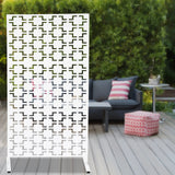 1.9m/ 6.2ft Privacy Screen Outdoor Decorative Panels Planter Wall Metal Fence Panels Modern Privacy Screen