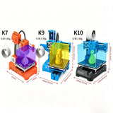 EasyThreed Entry Level Mini 3D Printer Portable Desktop 3D Printer with 100x100x100mm Build Plate Low Noise Fast Assembly for Kids Beginners Home
