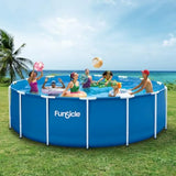 Outdoor above ground swimming pool, 15' x 48 round, durable vinyl material